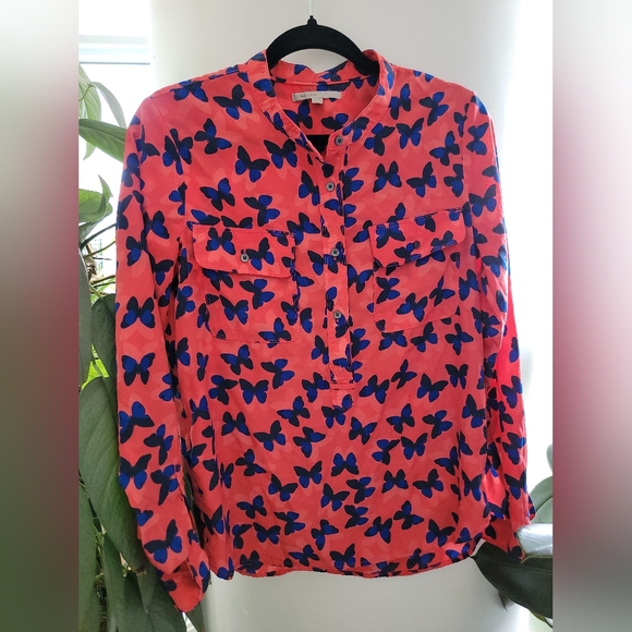 Red Gap Butterfly Blouse XS - Picture 1 of 2